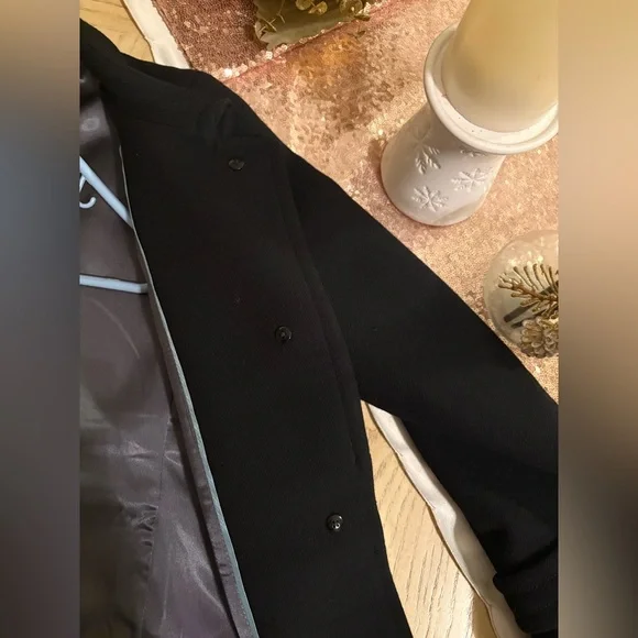 J Crew wool coat with bell sleeves, black, women’s sz 8 - Picture 2 of 11